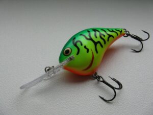 Crankbait wobbler fire tiger avec bavette transparente
