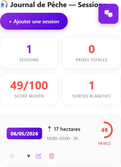 Fishing Logger : logger une session en 3 clics, et bien plus encore